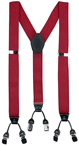 Banned Alternative Rockabilly Braces Unisex Hosenträger rot in rot von Banned Alternative