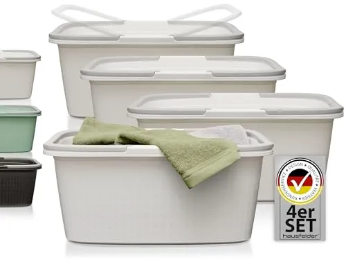 Wäschekörbe Weiß von HAUSFELDER