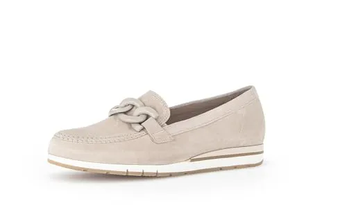 Gabor FLORENZ Slipper mit Keilabsatz - Halbschuhe mit Komfort, weit geschnitten (Schuhweite G) und einem herausnehmbaren OPTIFIT-Wechselfußbett für individuellen Tragekomfort.