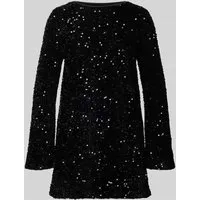 Only Körpernahes Cocktailkleid mit Pailettenbesatz Modell 'ANIKA' in Black, Größe M