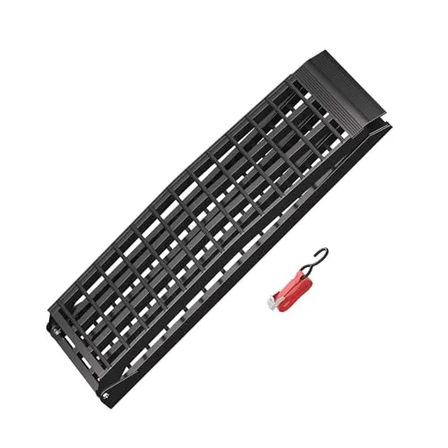 Wiltec Auffahrrampe 274 cm 680 kg für ATV Motorrad Quad, Aluminium Auffahrschiene faltbar, Verladerampe rutschsicher