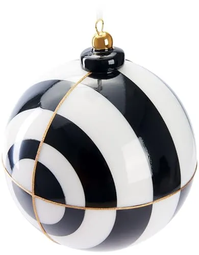 BRUBAKER Premium Weihnachtskugel mit Kreis Muster von BRUBAKER