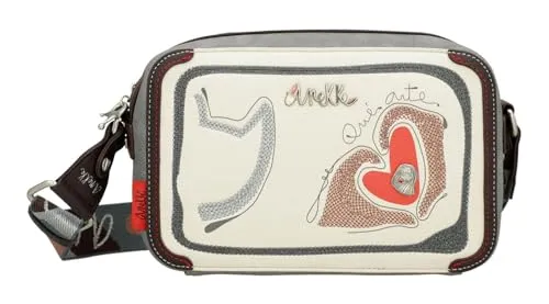 Anekke Alma Ole Crossbody Bag M Multicolor - Umhängetaschen mit außergewöhnlichem Design und hervorragender Fächeraufteilung für optimale Organisation Ihrer Alltagsgegenstände. Maße: 24 x 15,5 x 8 cm.