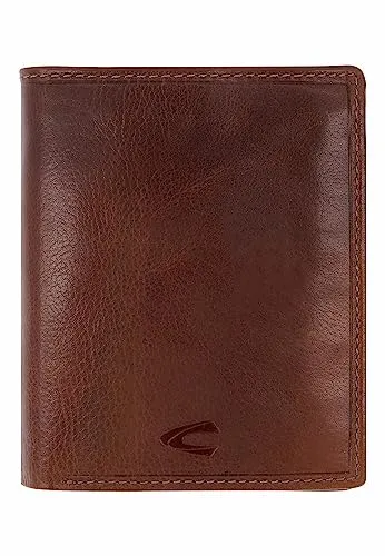 camel active Como Herren Geldbörse Hochformat - RFID Schutz & stilvolles Design - Herren-Geldbörse im Hochformat aus genarbtem Rindleder mit RFID-Schutz für sichere Kreditkarten. Ideal für den modernen Mann, handlich und kompakt mit vielseitigen Fächern.