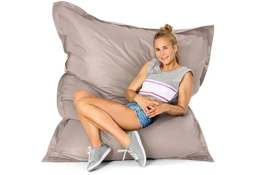 Green Bean Riesen-Sitzsack XXL, Braun, Rechteckig in beige von Green Bean