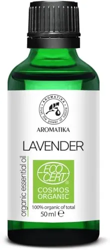 Lavendelöl BIO 50ml - Lavandula Angustifolia Organic - Ätherisches BIO-Öl 100% Naturrein - Lavendel Öl zur Aromatherapie und Entspannung - Lavendel für Duftlampen und Diffusers - Beruhigendes Öl