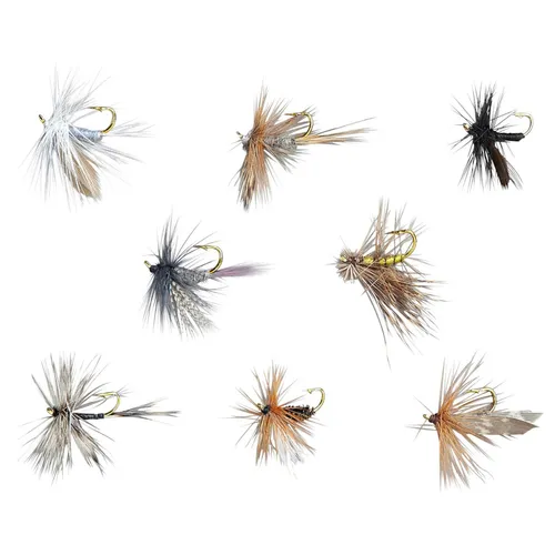 Balzer Edition Fly Trockenfliegen-Sortiment - 8 Fliegen im Set, Trockenfliege  