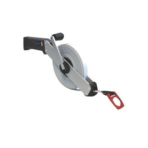 Hultafors Massband TRR 50 B - Messwerkzeuge: Stabil konstruiertes Massband mit offenem Rahmen, ideal für Baustellen. Leicht zu reinigen und wartungsfreundlich, mit rostgeschütztem Rahmen und ergonomischem ABS-Griff.