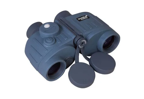 Levenhuk Nelson 8x30 Marinefernglas - Wasserdichtes Fernglas mit 8-facher Vergrößerung, integriertem Kompass und Entfernungsmesser, ideal für nautische Abenteuer und Outdoor-Aktivitäten.