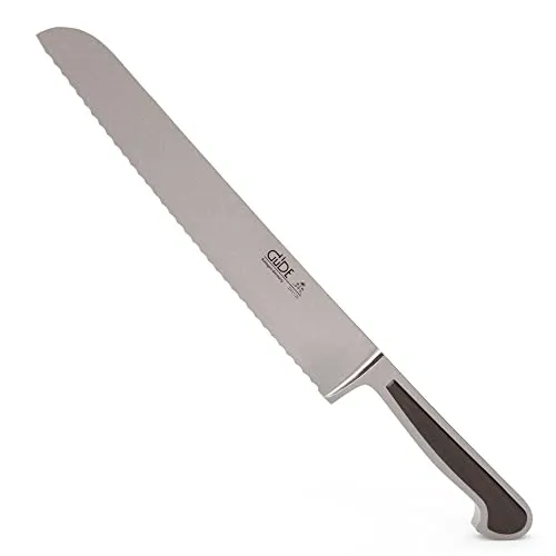 GÜDE Solingen Brotmesser 26 cm - Grenadill, Handmade in Germany - Brotmesser aus der DELTA Serie, geschmiedet aus hochwertigem Chrom-Vanadium-Molybdän Stahl mit einzigartigem Grenadill-Griff. Ideal für müheloses Schneiden von Brot ohne Zerquetschen.