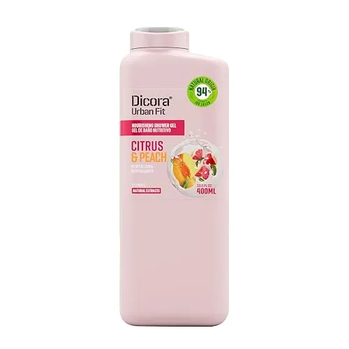Dicora Urban Fit | Duschgel Zitrus & Pfirsich | Pflegendes Duschgel mit Vitamin C und natürlichen Extrakten | Größe 400 ml