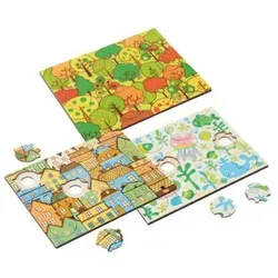 EDUPLAY 120737 Phantasiepuzzle-Set Themen, bunt