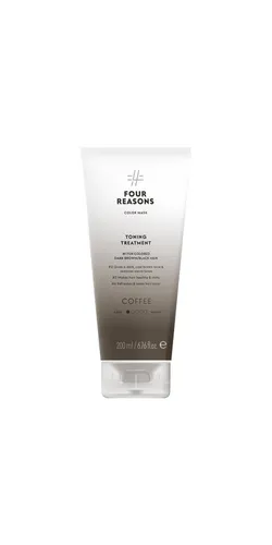 Four Reasons Color Mask Toning Treatment Coffee 200ml - Haarfarben - Intensivierende Pflege mit Kaffeetönung für strahlende, lebendige Farben und geschmeidiges Haar.