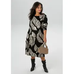 Aniston PLUS Jerseykleid aus weicher Milano Rib-Qualität in schwarz von Aniston