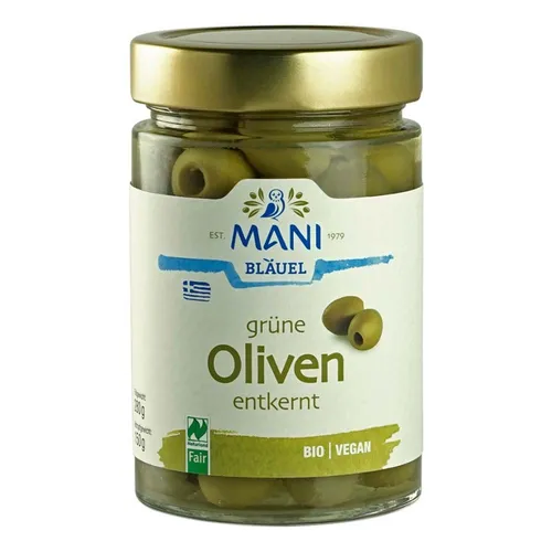 Grüne Oliven entkernt 280g | MANI