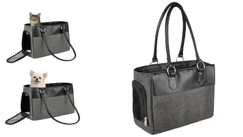 FLAMINGO Haustier-Tragetasche Lior Schwarz 45 x 19 x 29 cm