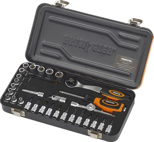 Primaster Mechaniker-Steckschlüssel-Set ST36 36-teilig - 36-teiliges Steckschlüssel-Set für Mechaniker, bietet vielseitige Anwendungsmöglichkeiten und hohe Qualität für präzise Arbeiten.
