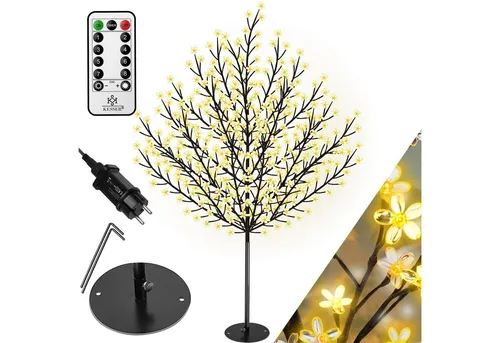KESSER Kirschblütenbaum mit Fernbedienung in gelb von Kesser