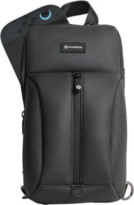 Hyperkin Lets Game Anywhere Bolt Sling Bag for Nintendo Switch 2 (Black)