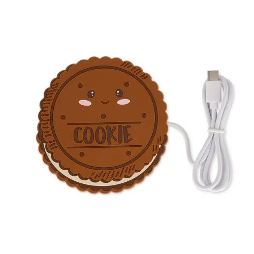 Legami – Tassenwärmer, Warm it up, Cookie, Type-C-Anschluss, 10 x 10 cm, aus Vinyl, ideal für Tassen und Gläser mit flachem Boden