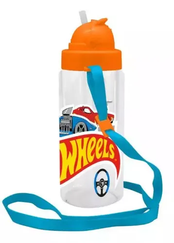 Bidon butelka na wodę 500ml z paskiem Hot Wheels HW00011 Kids Euro 8435507870597