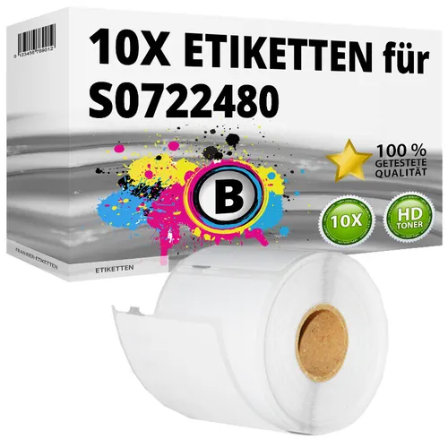 1x Etikette für Dymo 99014 LabelWriter 310 320 330 Series 400 Duo SE 450 Turbo