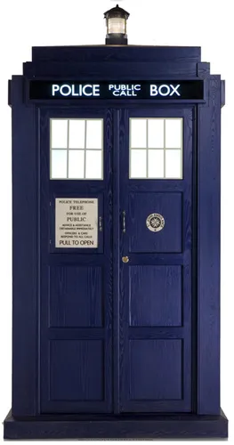 Doctor Who Tardis Pappaufsteller - Stylischer Pappaufsteller der Tardis aus Doctor Who, ideal für Fans und als dekoratives Highlight für jeden Raum.