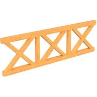 Skan Holz Andreaskreuz Brüstung Douglasie 270 cm - Zubehör für Terrassenüberdachungen, aus unbehandeltem Douglasie, ideal für stabilen Pfostenabstand von 270 cm, verleiht Überdachungen eine dekorative Note.