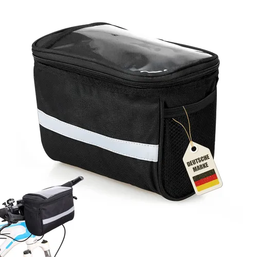 Fahrradtasche Lenkertasche Multifunktional Wasserdicht inkl. Handy Sichtfenster