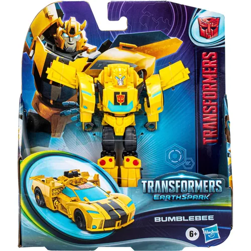 Hasbro Actionfigur Transformers EarthSpark - Warrior-Klasse Bumblebee, 13 cm groß, verwandelbar vom Auto zum Roboter, ideal für Kinder ab 6 Jahren