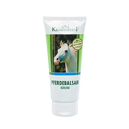 Kräuterhof® Pferdebalsam Massage Gel Balsam Hautcreme Kühlend, 100 ml Tube