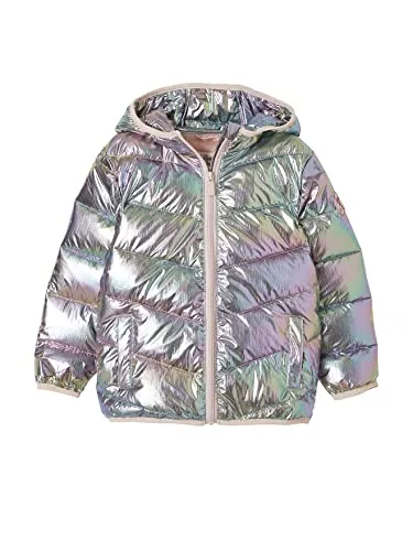 Vertbaudet Mädchen Light-Steppjacke mit Glanzeffekt regenfarben metallic 128