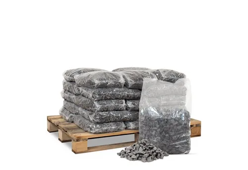 GALAMIO Blähton (Palette, 25-St) - Hochwertiger Basaltsplitt in klassischer Körnung 16–22 mm, ideal für dekorative Gestaltung im Garten. Frostbeständig und pflegeleicht, er bietet einen eleganten Kontrast zu Pflanzen und Platten. Lieferung in praktischen 20-kg-Säcken auf Palette.