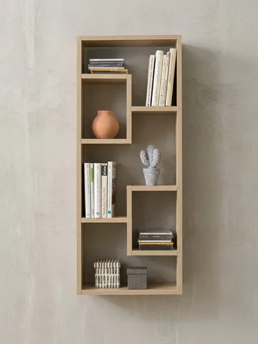 Wandregal Sonoma 36x90 cm - Modernes Hängeregal aus Holz - Schweberegal für die Wand, ideal für Bücher und Dekoration, mit stabiler Spanplatte und eleganter Optik. Maximalbelastbarkeit: 5 kg. Perfekt für jeden Raum!