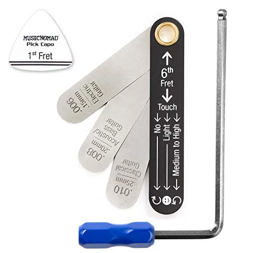 MusicNomad Traversenstab Nackenentlastung Mess- und Einstellset für Martin-Gitarren – MN236 + MN600 eingeschweißt zusammen