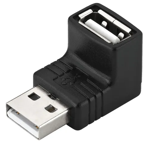 Goobay USB 2.0 90 Winkeladapter A Stecker - A Buchse schwarz