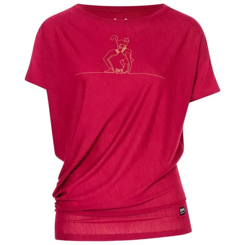 Super.Natural W CAT Yoga Loose Tee beet red/dried tobacco (57H) M