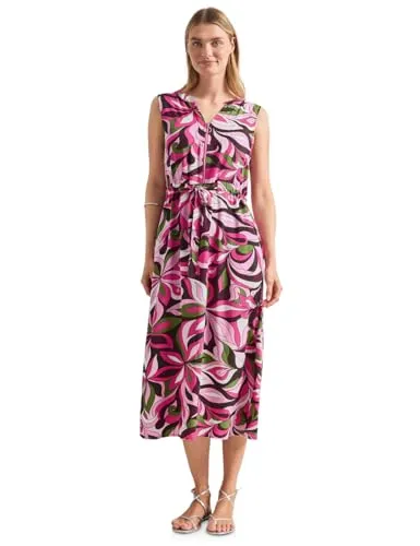 STREET ONE Midikleid aus Viskose in Rosa (Gr. 42) von Street One