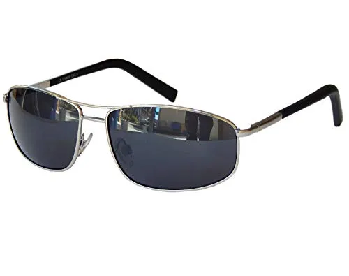 Gil SSC Sonnenbrille Matrix Bikerbrille Motorradbrille Markante Brille Sportlich M 18 (Chrome Dunkel)