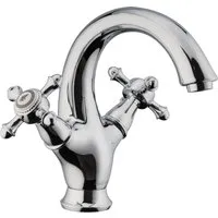 PaulGurkes Waschtischarmatur PGNV9 - Hochwertige Waschtischarmatur aus massivem Messing mit edler Verchromung. Ideal für Gastherme und Drucksysteme, inklusive Montagematerial und DVGW geprüften Flexschläuchen.
