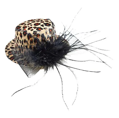 Am Hut Mini für Erwachsene Karneval Mütze Halloween Leopard Junggesellinnenabschied