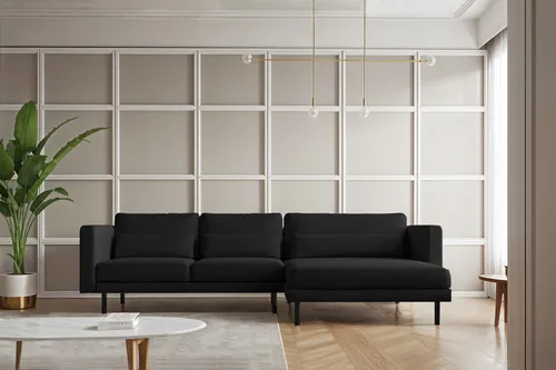 Kaiser Möbel Ecksofa L-form Dani in schwarz von Kaiser Möbel