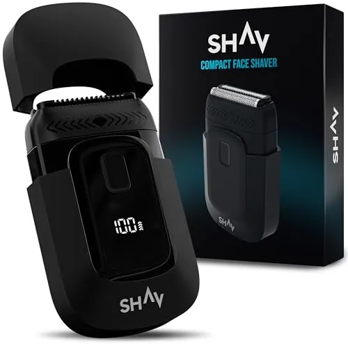 Rasierer Herren Elektrisch Shav Handler, Barttrimmer Herren, Haarschneidemaschine, Trimmer, Nass- und Trockenrasierer, Elektrorasierer IPX7 Wasserdicht, Präzisionstrimmer, Kabellos