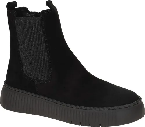 Gabor Damenschuhe Stiefel Schwarz, Schuhgröße EUR 39 | UK 6 - Wanderschuhe mit elegantem Chelsea-Design, aus hochwertigem Leder, warm gefüttert für optimalen Komfort und abriebfester Gummi-Sohle.