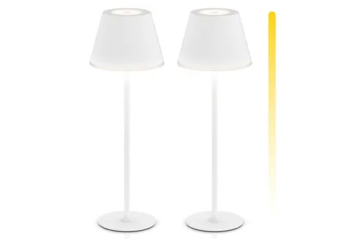 Brandson LED Tischleuchte mit Akku, Kabellos, mit Touch, Helligkeit stufenlos dimmbar, aus Metal, Dimmfunktion, Ein-/Ausschalter, Farbwechsel, mehrere Helligkeitsstufen, LED fest integriert, Kaltweiß, Neutralweiß, Warmweiß, Tischlampe, Nachttischlampe, Leselampe, Schreibtischlampe, großer Akku