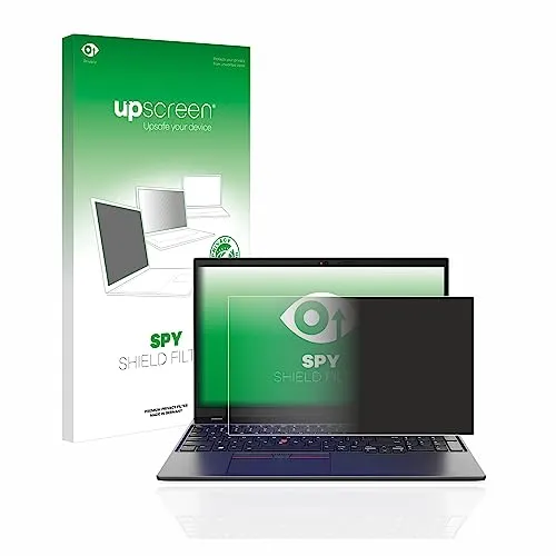 upscreen Blickschutzfilter für Lenovo ThinkPad L15 Gen 4 - Privatsphäre und Augenschutz - Displayfilter mit 60° Blickschutz für maximale Privatsphäre, antibakterieller Oberfläche und Blaulichtfilter für augenschonendes Arbeiten.