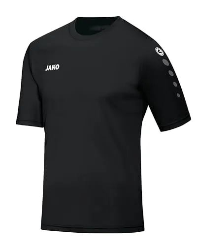 JAKO Herren Team (Kurzarm) Fußballtrikots, Schwarz, XXL EU