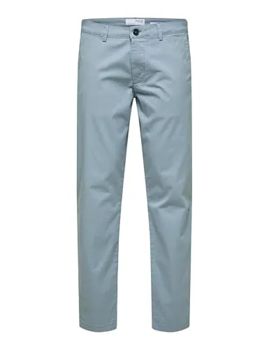 SELECTED HOMME Chinos Chino Hose - Chinohose aus Bio-Baumwolle, Slim Fit und knöchellang. Mit LYCRA® XTRA LIFE™ für langanhaltenden Komfort und Formbeständigkeit. Ideal für lässige Looks!