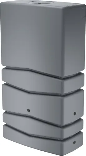 Prosperplast Regentonne Aqua Tower, 350 Liter - Eckige Regenwasserspeicherung - Regentonne mit 350 Liter Fassungsvermögen, aus wetterfestem Kunststoff, frostsicher und mit Auslaufhahn. Ideal für nachhaltige Gartenbewässerung.