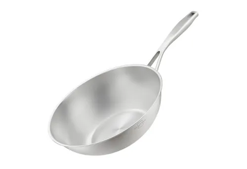 SILBERTHAL Wokpfanne Unbeschichtet Induktion 28 cm - Wokpfanne für alle Herdarten, ideal zum Frittieren und Braten. Backofenfest bis 400°C und mit hervorragender Hitzeverteilung für perfekte asiatische Gerichte.